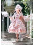 Elpress L Elis Luxury Details Lolita Dress Pink M - In Stock