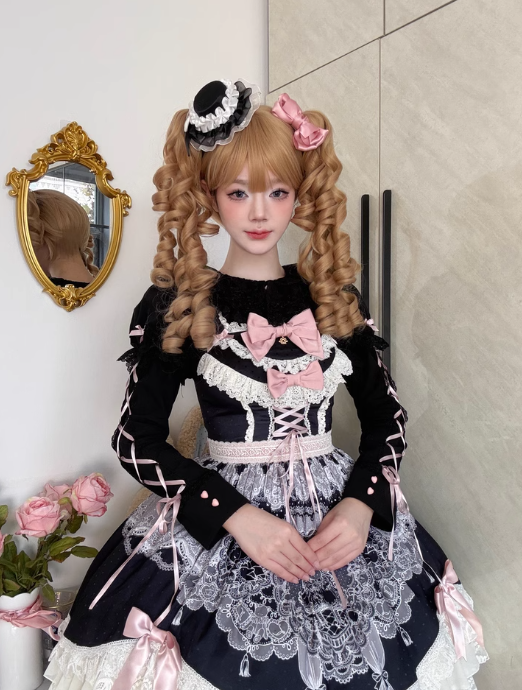 Crepe Cake Retro Flaxen Hair Lolita Wig