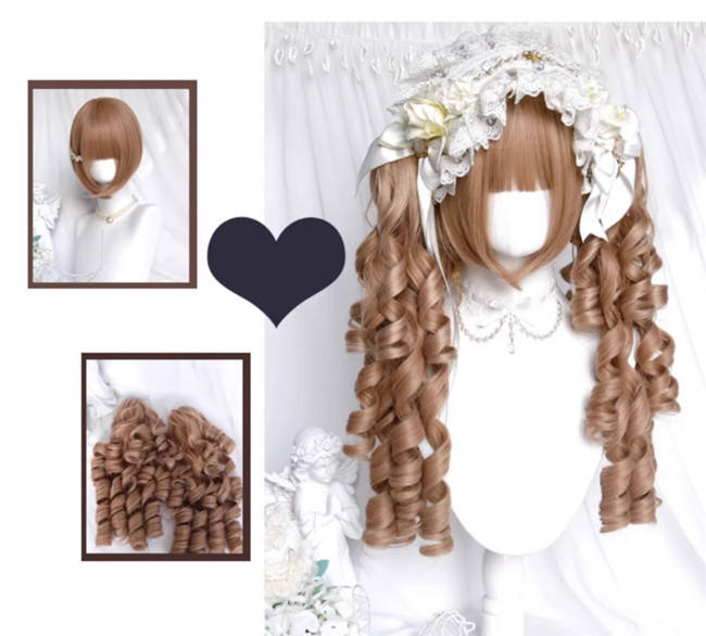 Crepe Cake Retro Flaxen Hair Lolita Wig