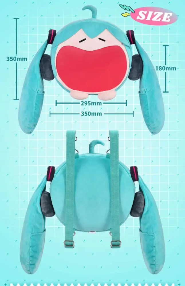 Authorized by Hatsune Miku Smiling Face Ita Bag