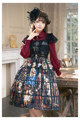 Surfacespell ~Rosary In the illusional Library~ Stained Glass Lolita JSK