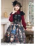 Surface Spell the Ship Sailing TO Fairyland Vines Embroidery Lolita Blouse