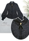 Surface Spell the Ship Sailing TO Fairyland Vines Embroidery Lolita Blouse