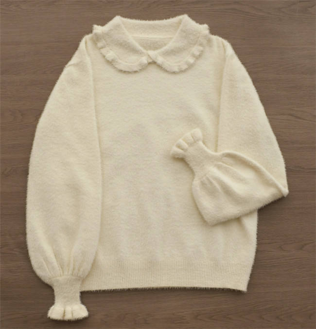 Mist Faux Mink Knitwear Sweater