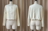 Mist Vintage Short Sweater Cardigan