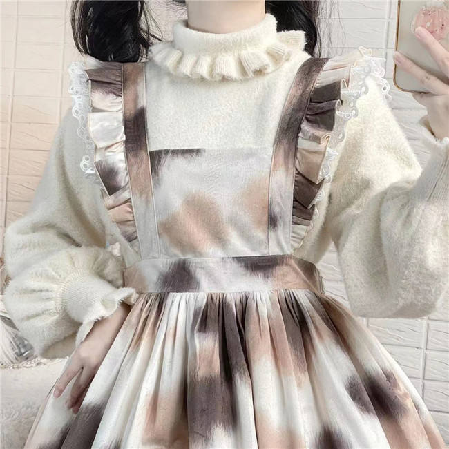 Mist Faux Mink Knitwear Sweater