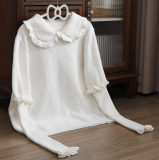 Mist Peter Pan Collar Knitwear Sweater