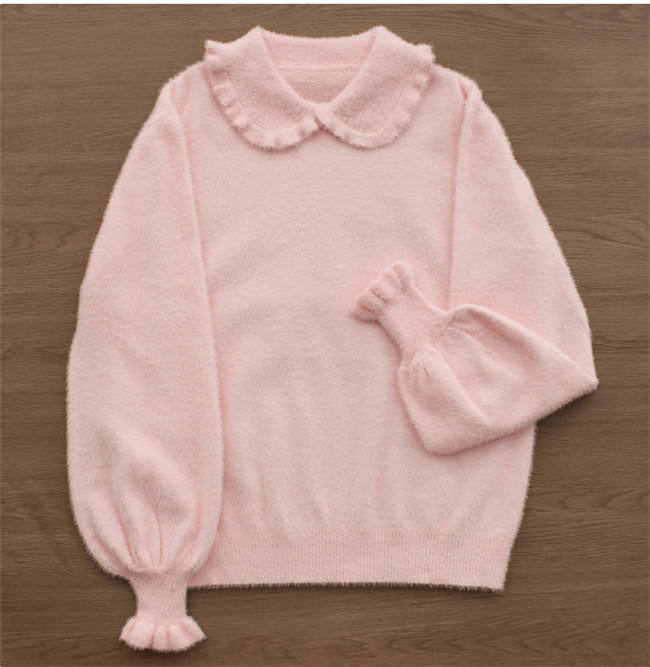 Mist Faux Mink Knitwear Sweater