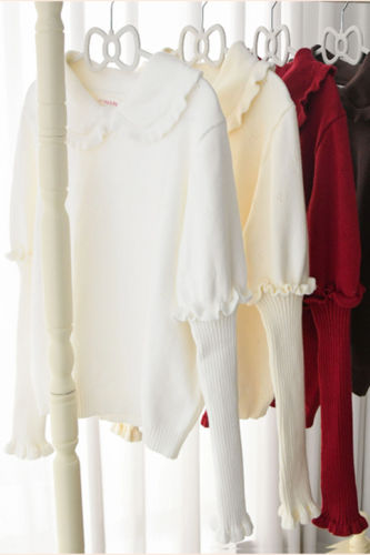 Mist Peter Pan Collar Knitwear Sweater