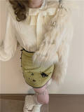 Round Collar Puff Sleeves Sweater