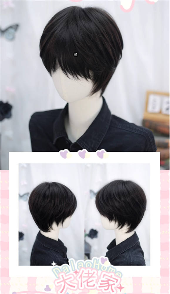 Dalao Home Short Hair Boys Daily Wig