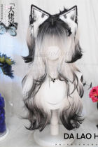 Dalao Home Black White Ombre Lolita Wig