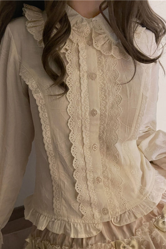 Peter Pan Collar Cotton Lolita Blouse