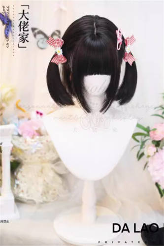 Cute Natural Hair Short Lolita Wig