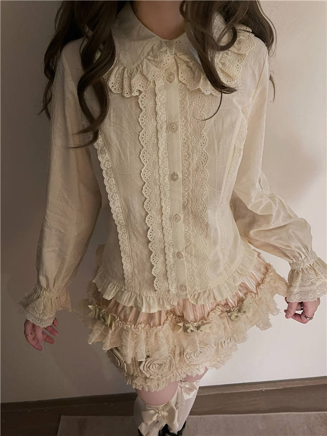 Peter Pan Collar Cotton Lolita Blouse