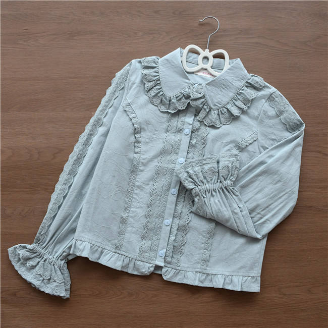 Peter Pan Collar Cotton Lolita Blouse