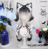 Dalao Home Black White Ombre Lolita Wig