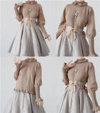 Mist Leg of Lamb Sleeves Knitwear Sweater
