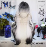 Dalao Home Black White Ombre Lolita Wig