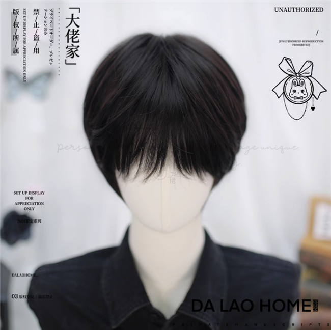 Dalao Home Short Hair Boys Daily Wig
