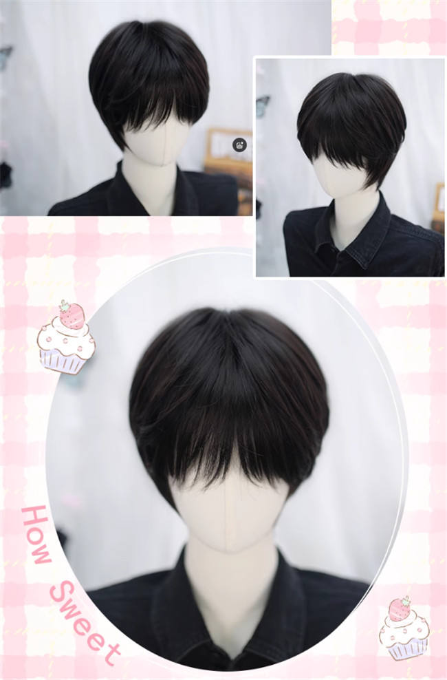 Dalao Home Short Hair Boys Daily Wig