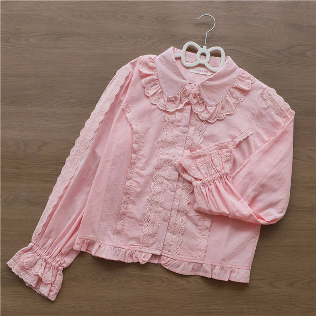 Peter Pan Collar Cotton Lolita Blouse
