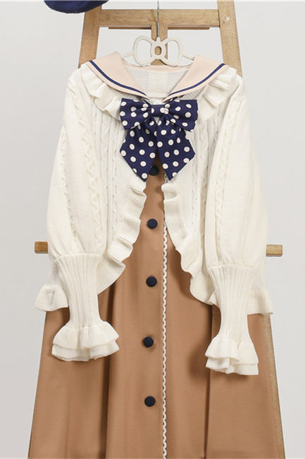 Sweet Ruffle Lolita Knitwear Sweater