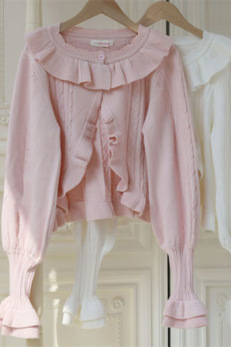 Sweet Ruffle Lolita Knitwear Sweater