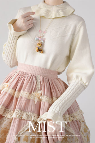 Mist Leg of Lamb Sleeves Knitwear Sweater