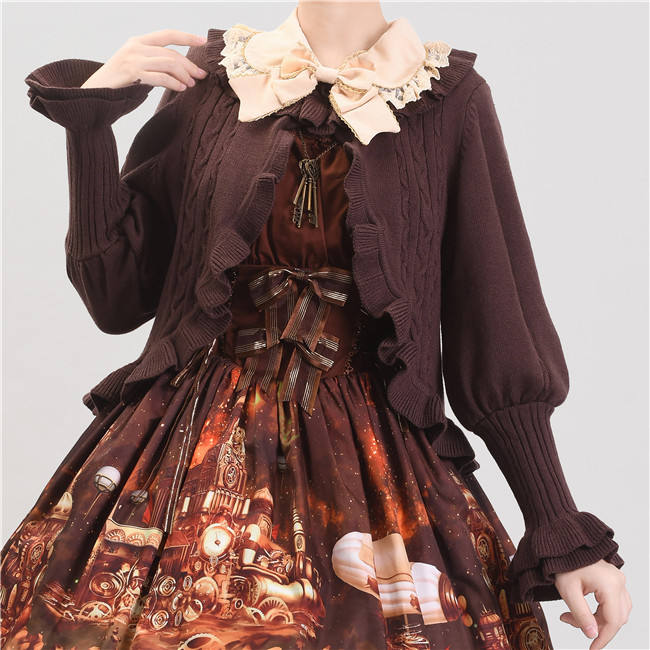 Sweet Ruffle Lolita Knitwear Sweater
