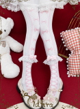 Yidhra Bowknot and Ribbon Christmas Lolita Tights