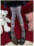 Yidhra Bowknot and Ribbon Christmas Lolita Tights