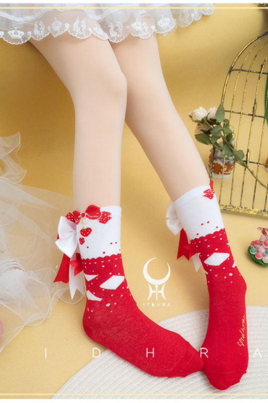 Yidhra Knitted Cotton Socks for Christmas