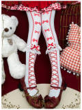 Yidhra Bowknot and Ribbon Christmas Lolita Tights