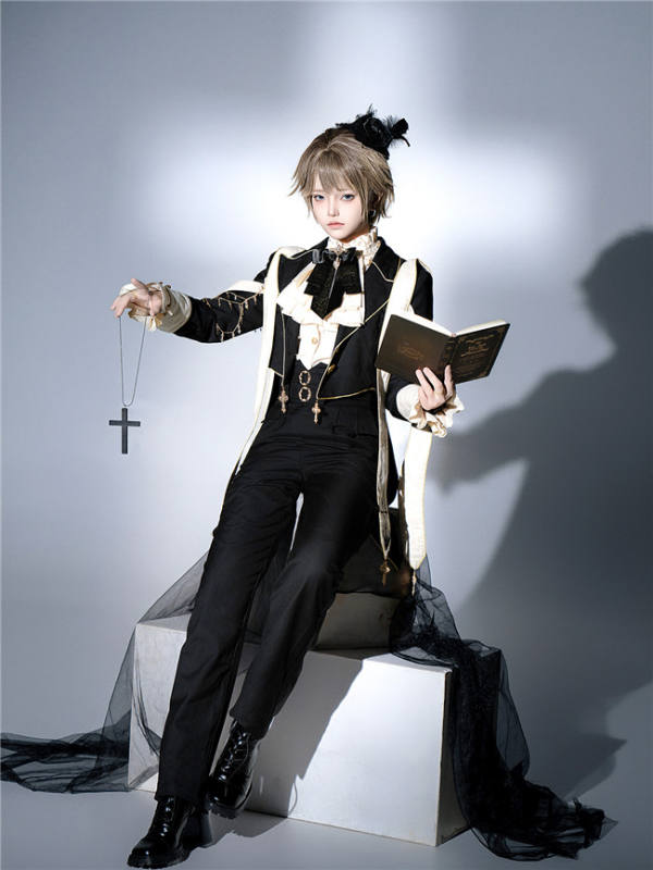 The Prayer Ouji Lolita Coat, Trousers and Blouse