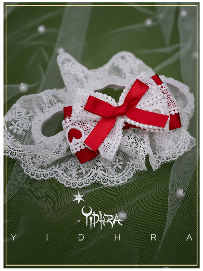 Yidhra Bowknot and Ribbon Christmas Lolita Tights