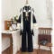 Blouse + Necktie + Coat + Trousers