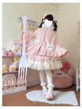 Sweet Bunny Ears Thick Lolita Cape