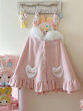 Sweet Bunny Ears Thick Lolita Cape