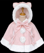 Sweet Cat Ears Thick Lolita Cape