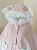 Sweet Bunny Ears Thick Lolita Cape