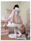 Sweet Bunny Ears Thick Lolita Cape