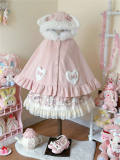 Sweet Bunny Ears Thick Lolita Cape