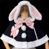 Sweet Cat Ears Thick Lolita Cape