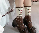 Roji Double Layer Cake Cotton Lolita Socks