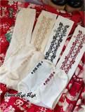 Roji Bowknots Ribbon Cotton Above Knee Lolita Socks
