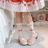 Roji Double Layer Cake Cotton Lolita Socks