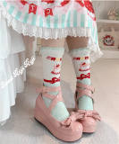 Roji Double Layer Cake Cotton Lolita Socks