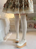 Roji Bowknots Ribbon Cotton Above Knee Lolita Socks