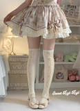 Roji Bowknots Ribbon Cotton Above Knee Lolita Socks